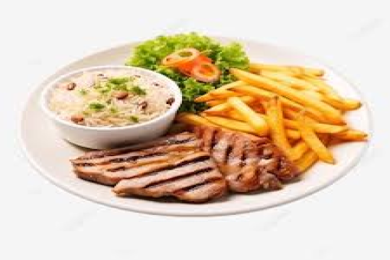 Filete de Porco com arroz